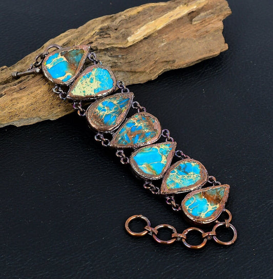 Blue Jasper Gemstone Bracelet