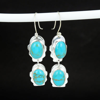 Arizona Turquoise Sterling Silver Earrings