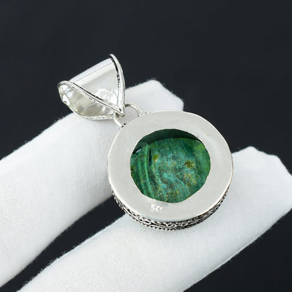 Emerald Green Malachite Gemstone Pendant