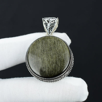 Golden Obsidian Gemstone Pendant
