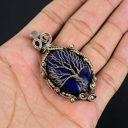 Blue Labradorite Gemstone Pendant