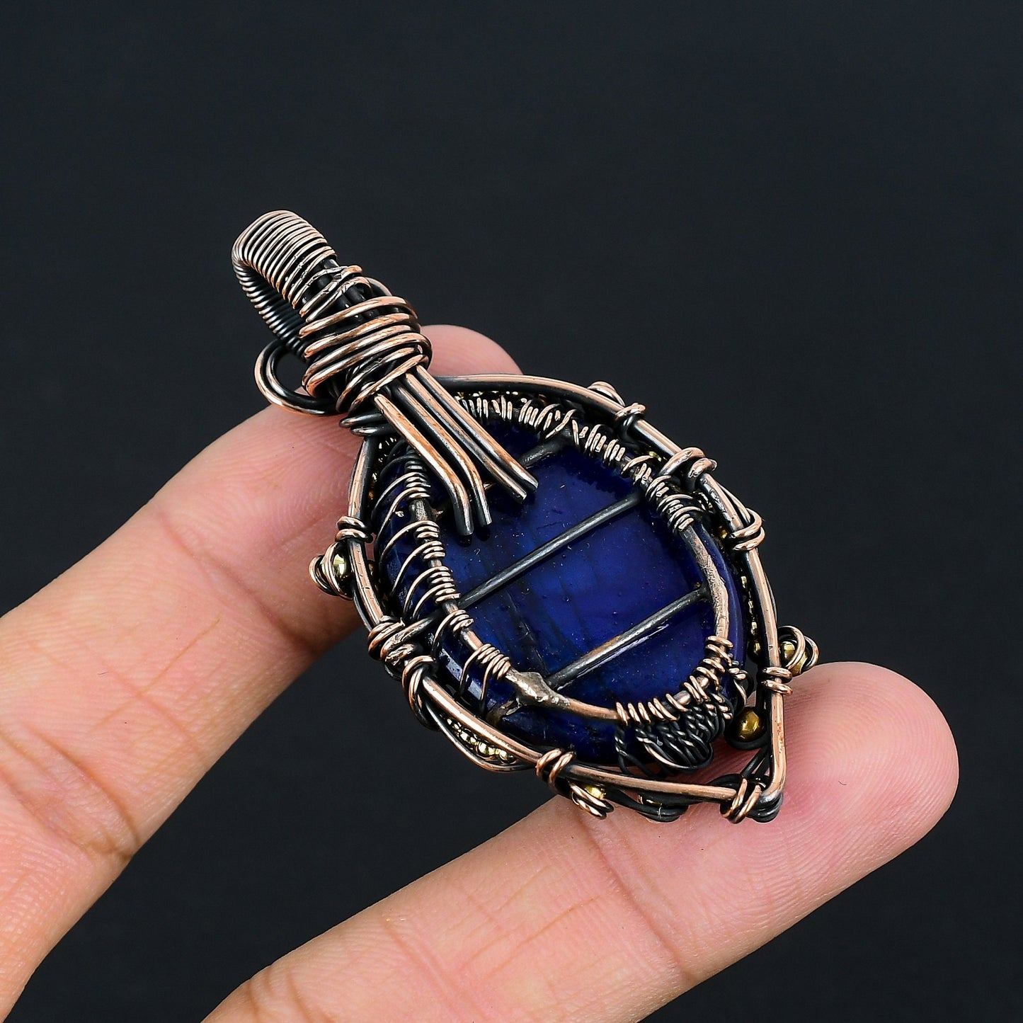 Blue Labradorite Gemstone Pendant