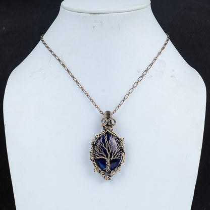 Blue Labradorite Gemstone Pendant