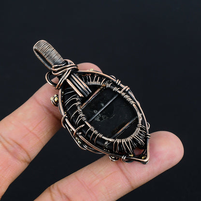Black Shungite Gemstone Pendant