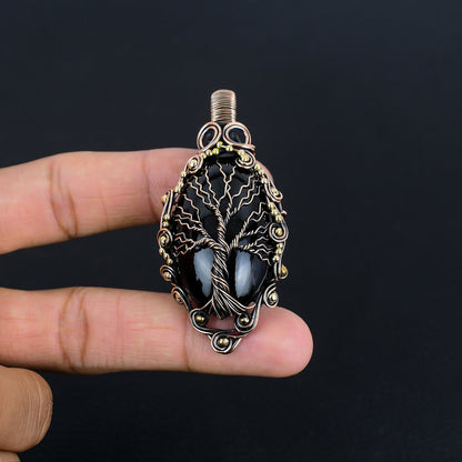 Black Obsidian Gemstone Pendant