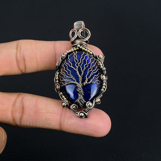 Blue Labradorite Gemstone Pendant
