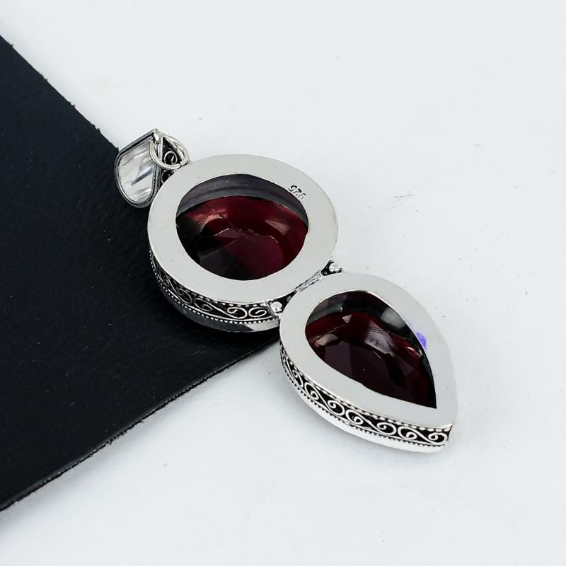 Red Garnet Gemstone Pendant