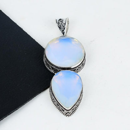 Milky White Opal Gemstone Pendant