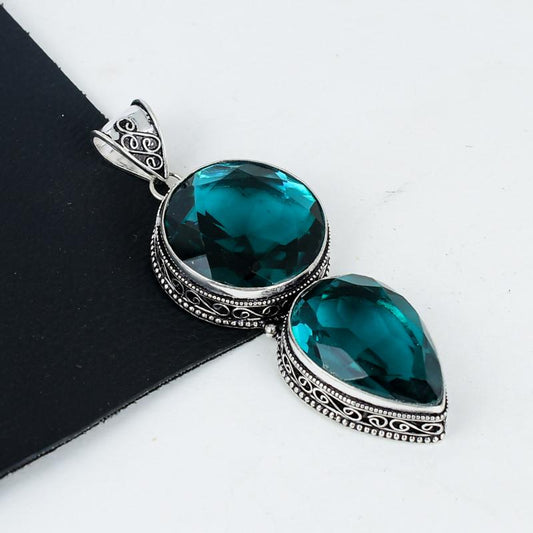 Blue Indicolite Gemstone Pendant