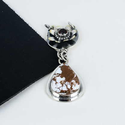 Brown Wild Horse Jasper Gemstone Pendant