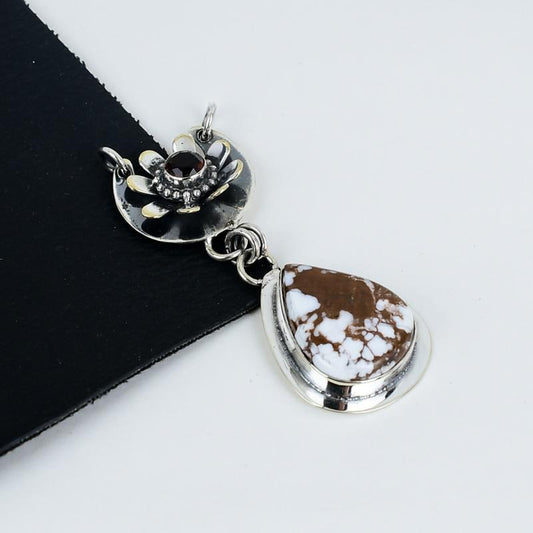 Brown Wild Horse Jasper Gemstone Pendant