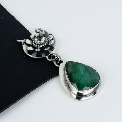 Green Emerald Gemstone Pendant