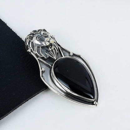 Black Onyx Gemstone Pendant