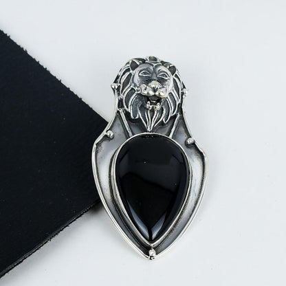 Black Onyx Gemstone Pendant
