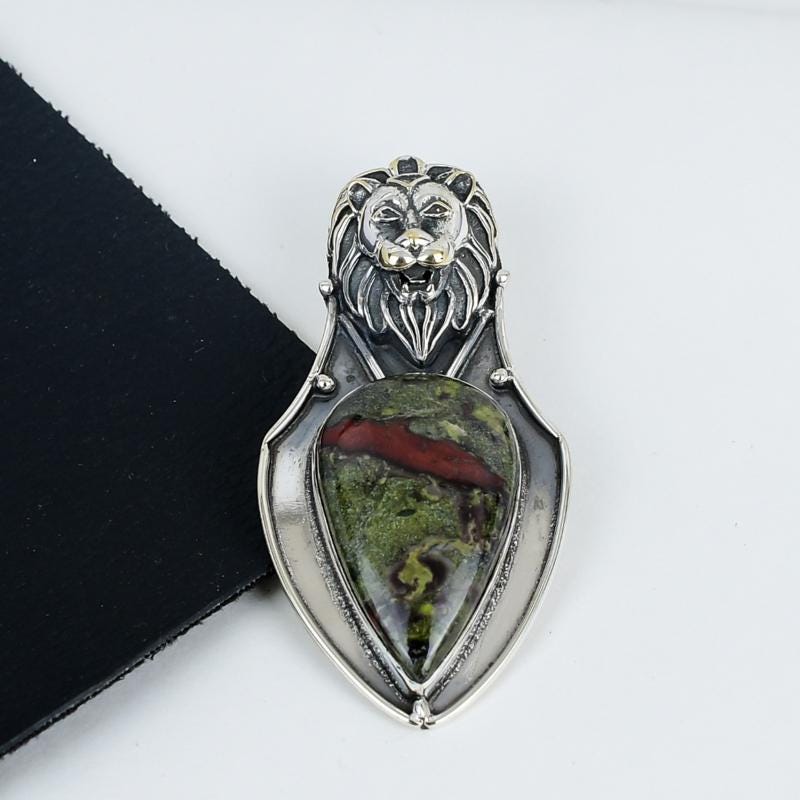 Green Dragon Blood Gemstone Pendant