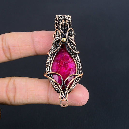 Red Ruby Gemstone Pendant