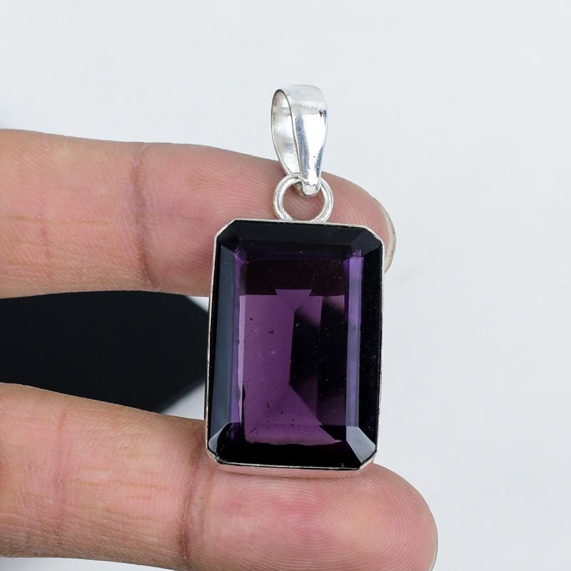 Purple Amethyst Gemstone Pendant