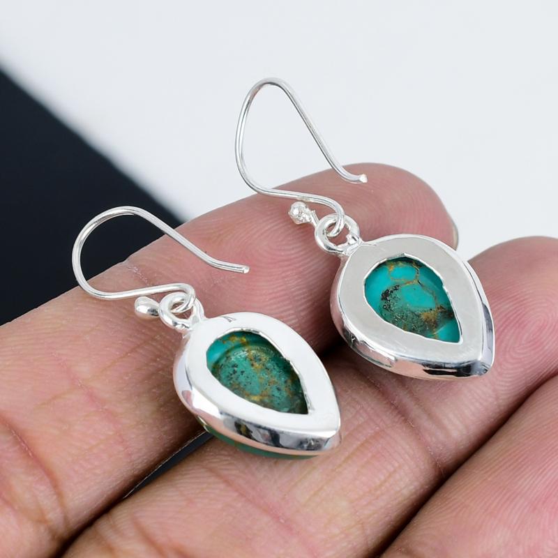 Sterling Silver Arizona Turquoise Earrings