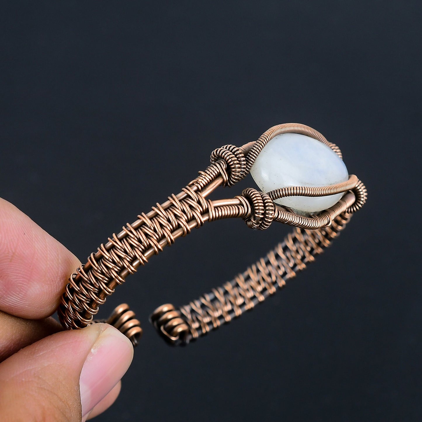 Rainbow Moonstone Gemstone Bracelet
