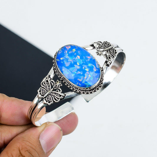 Blue Opal Gemstone Bangle