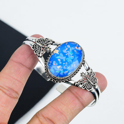 Blue Opal Gemstone Bangle