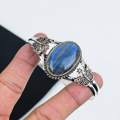 Blue Labradorite Gemstone Bangle