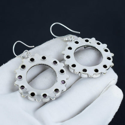 Purple Amethyst Gemstone Earrings