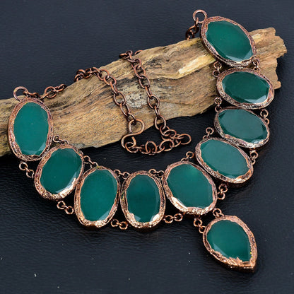 Green Emerald Gemstone Necklace