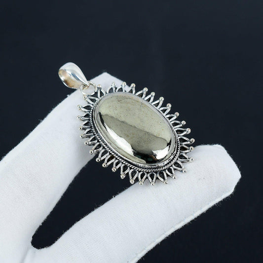 Gold Pyrite Gemstone Pendant
