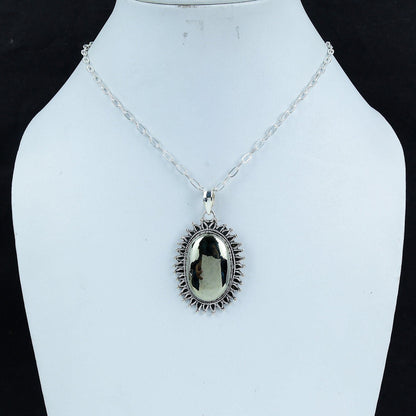 Gold Pyrite Gemstone Pendant