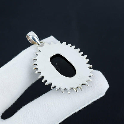 Black Onyx Gemstone Pendant