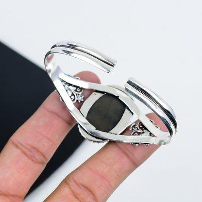 Iridescent Abalone Shell Cuff Bangle