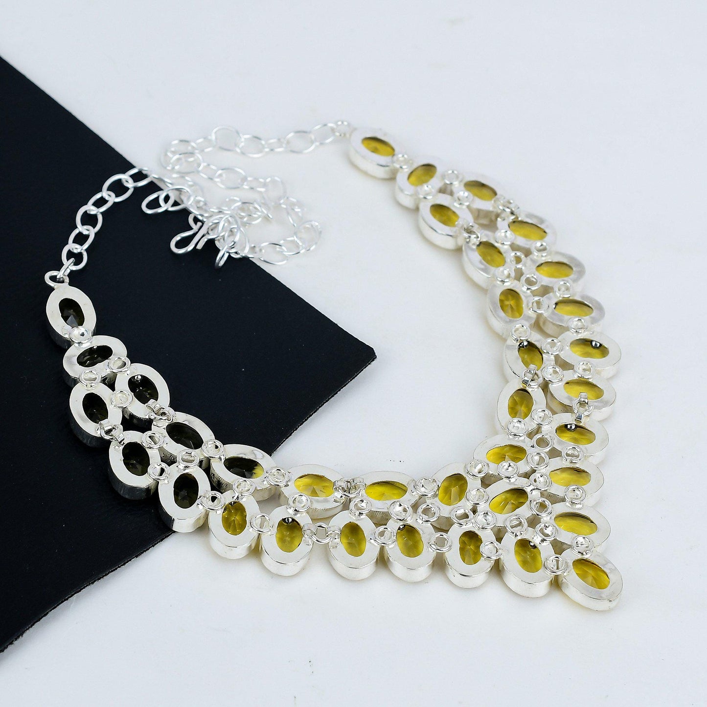 Yellow Citrine Gemstone Necklace
