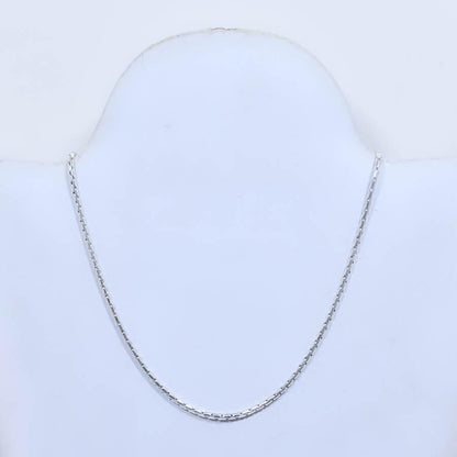 Silver Gemstone Snake Chain