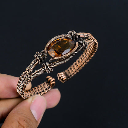 Yellow Citrine Gemstone Bracelet