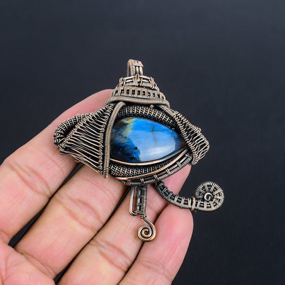 Blue Labradorite Gemstone Pendant