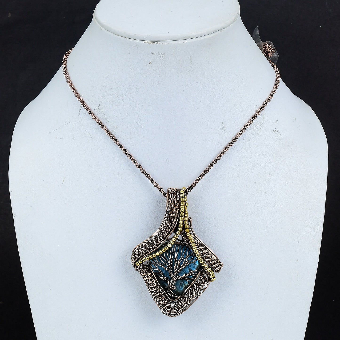 Blue Labradorite Gemstone Pendant