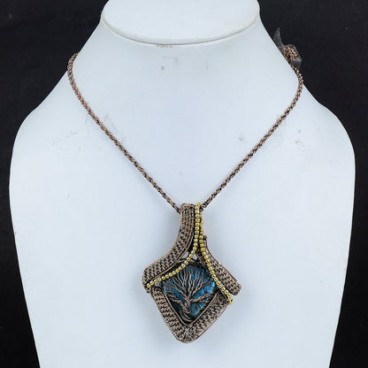 Blue Labradorite Gemstone Pendant
