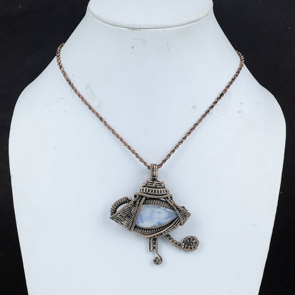 Rainbow Moonstone Gemstone Pendant