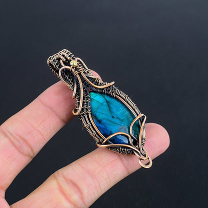 Blue Labradorite Gemstone Pendant