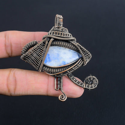 Rainbow Moonstone Gemstone Pendant