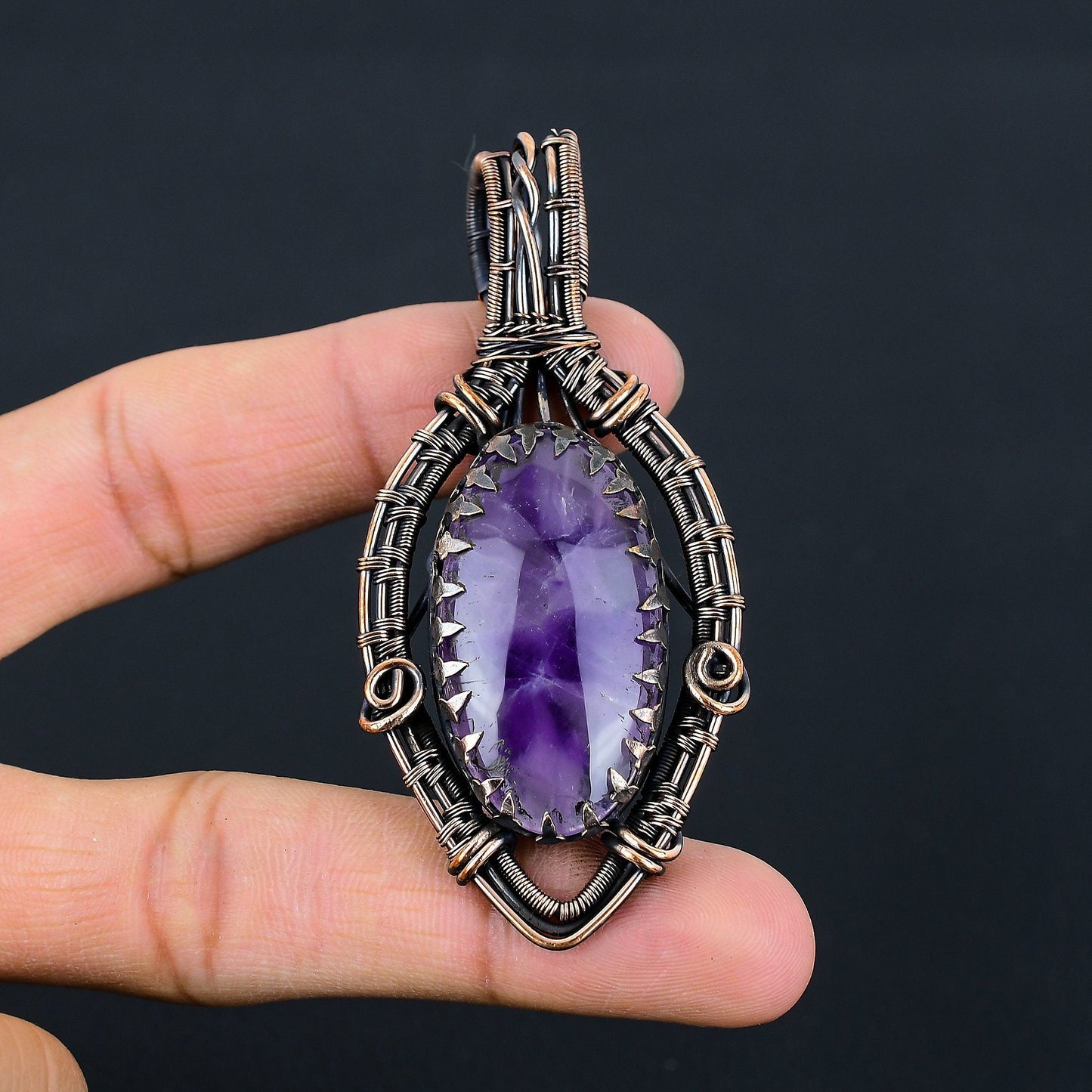 Purple Amethyst Gemstone Pendant