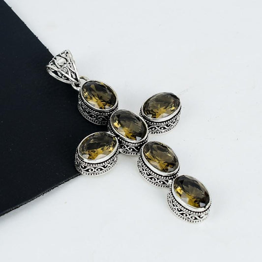 Brown Smoky Topaz Gemstone Pendant