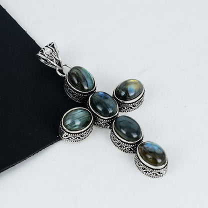 Blue Labradorite Gemstone Pendant