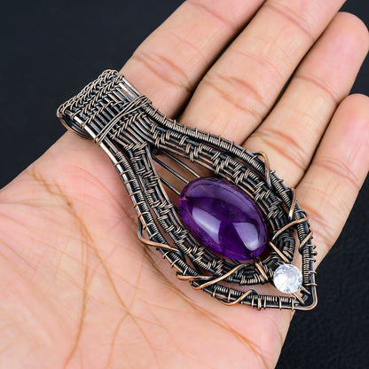 Purple Amethyst Gemstone Pendant