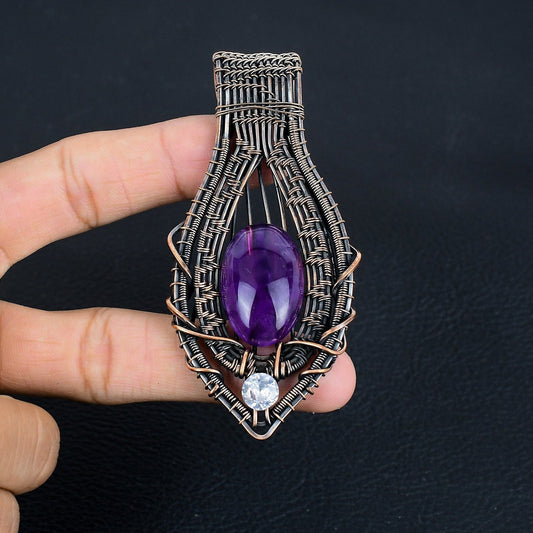 Purple Amethyst Gemstone Pendant