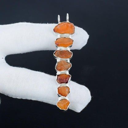Red Carnelian 7-Stone Pendant