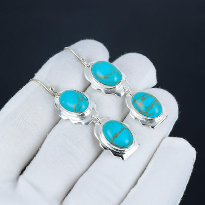 Arizona Turquoise Sterling Silver Earrings