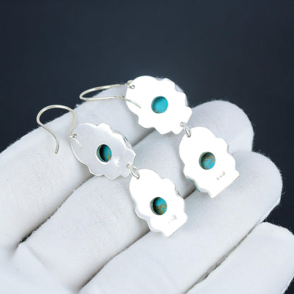 Arizona Turquoise Sterling Silver Earrings