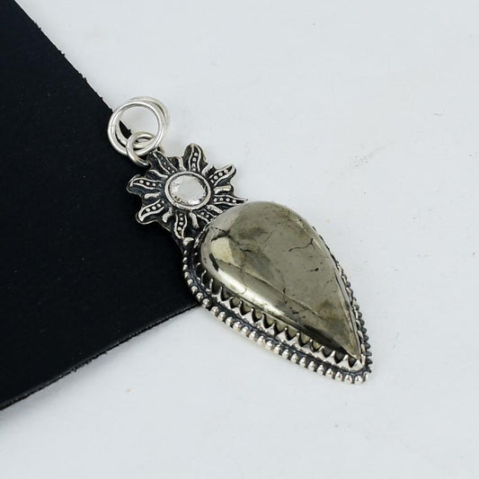 Golden Pyrite Gemstone Pendant